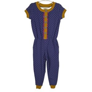 NWT Matilda Jane “Goodnight Sweetheart” Purple Pink Polka Dot Romper Size 4